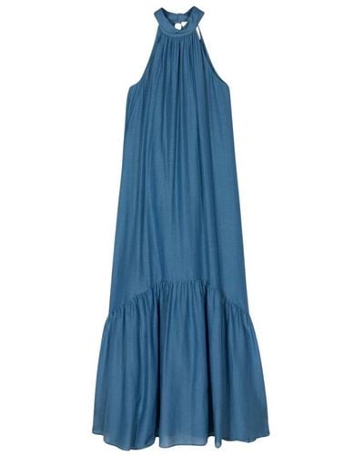 Semicouture Maxi Dresses - Blue