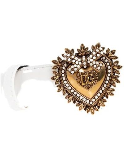 Dolce & Gabbana Belt with heart buckle - Metallizzato