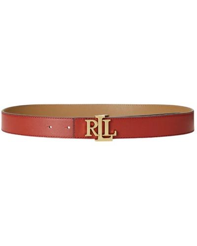 Ralph Lauren Cinture di stile per donne - Rosso