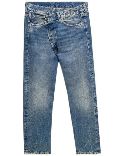 R13 Crossover Jeans - Stylische Denim für Männer und Frauen - Blau