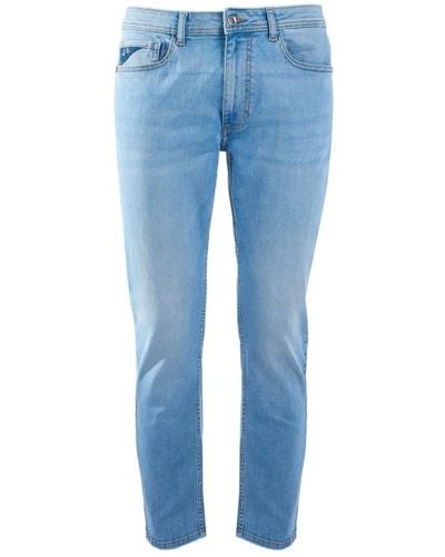 Yes-Zee Jeans uomo cinque tasche - Blu