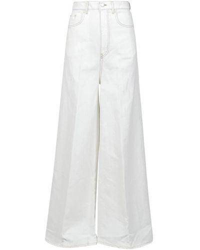 Department 5 Wide Trousers - White