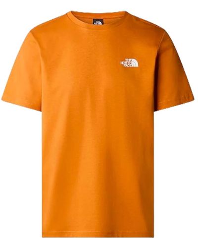 The North Face T-Shirts - Orange