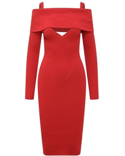 ANDREA ADAMO Knitted dresses - Rouge