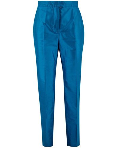 Max Mara Studio Slim-Fit Trousers - Blue