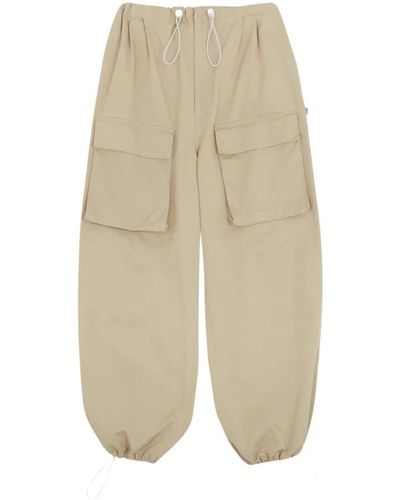 MM6 by Maison Martin Margiela Wide Trousers - Natural
