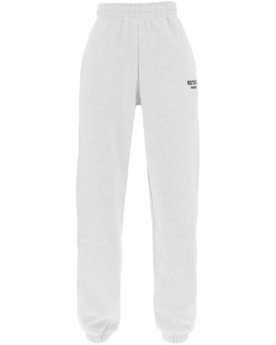 ROTATE BIRGER CHRISTENSEN Rotate joggers with embroidered logo - Bianco