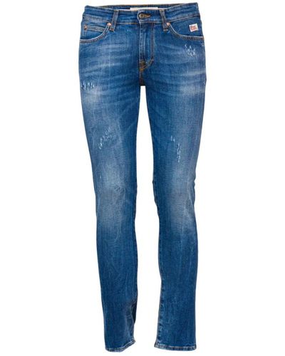 Roy Rogers Clay jeans - denim lavaggio chiaro - slim fit - Blu