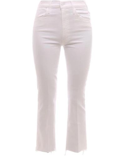 Mother Cropped Trousers - Pink
