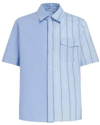 Marni Short Sleeve Shirts - Blue