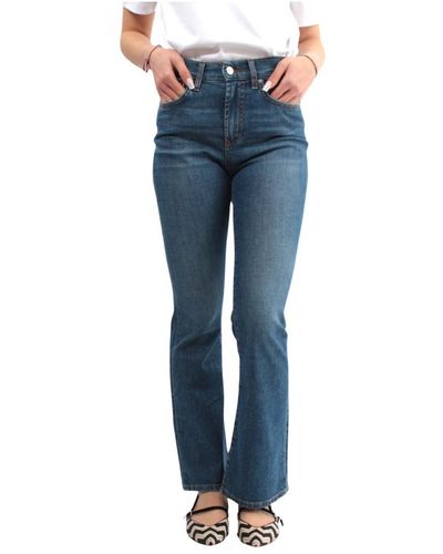 Roy Rogers High waist bootcut jeans - Blau