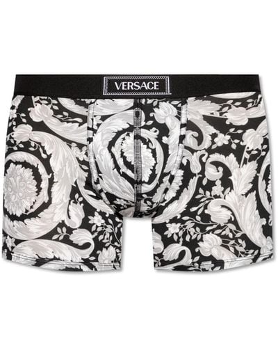 Versace Boxershorts mit logo - Schwarz