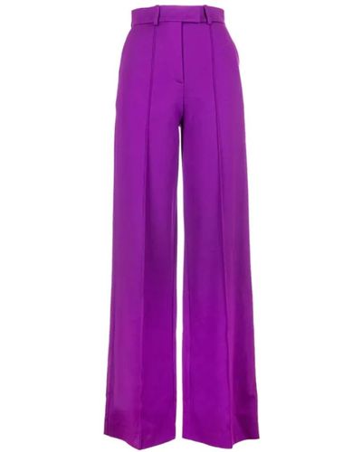 Fracomina Wide Trousers - Purple