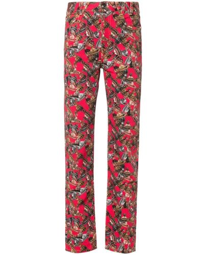 Vivienne Westwood Pantalones rojos de mezclilla