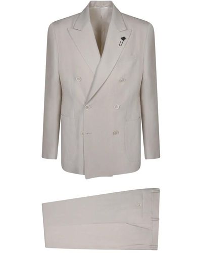 Lardini Suits > suit sets > double breasted suits - Gris