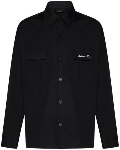 Balmain Casual Shirts - Black