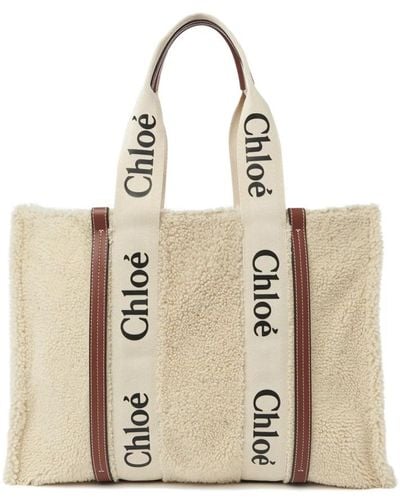 Chloé Tote Bags - Natural