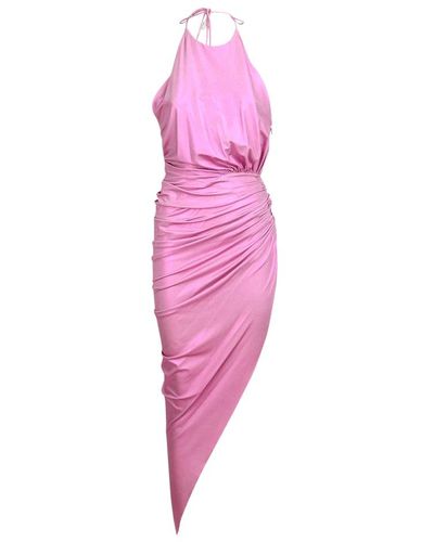 Alexandre Vauthier Long slit dress - Rosa
