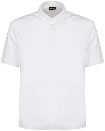 Zegna Polo Shirts - Weiß