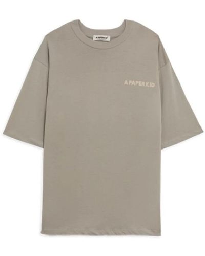 A PAPER KID T-Shirts - Grey