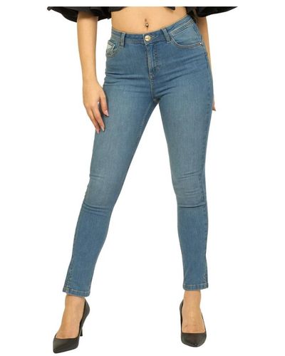 Yes-Zee Skinny Jeans - Blue