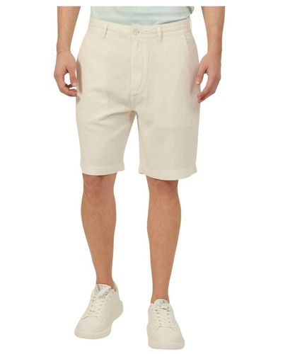 Guess Weiße lässige high-waist-shorts - Natur