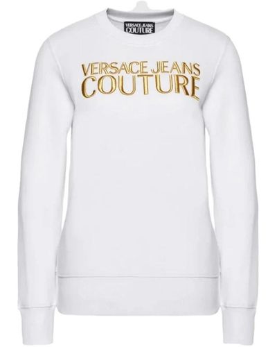 Versace Weiße sweatshirt für stilvolles aussehen