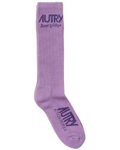 Autry Vintage stil socken - Lila