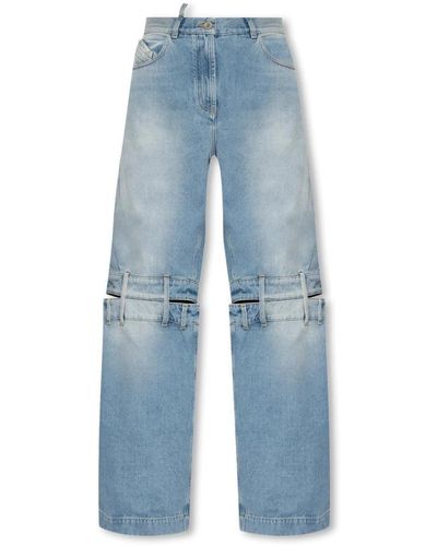 The Attico Jeans > straight jeans - Bleu
