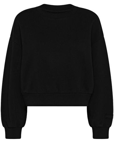 Philippe Model Sudadera negra de cuello redondo en jersey - Negro