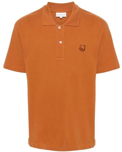 Maison Kitsuné Polo Shirts - Orange