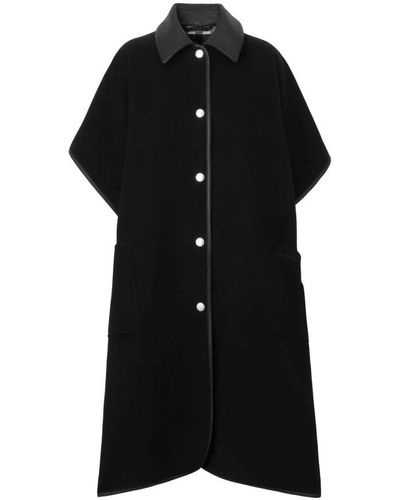 Burberry Single-Breasted Coats - Black