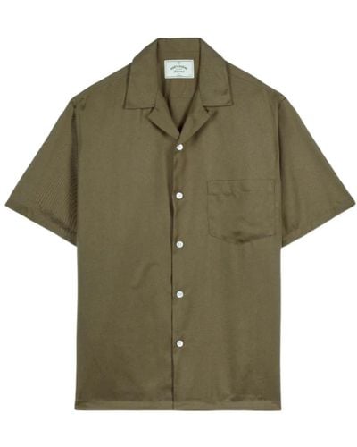 Portuguese Flannel Short Sleeve Shirts - Green