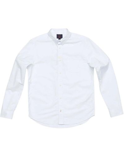 Blue De Gênes Casual Shirts - White