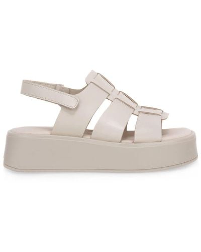 Vagabond Shoemakers Sandalias de cuero blancas courtney - Blanco