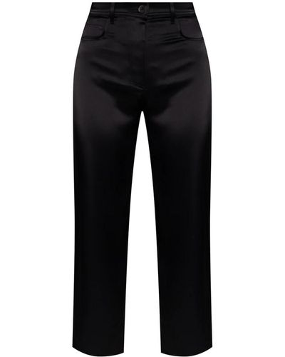 Nanushka Pantalones de cintura alta - Negro