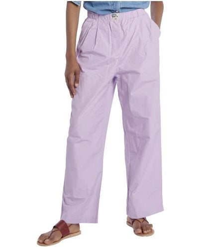 Bellerose Straight Trousers - Purple