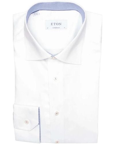 Eton Camicia bianca contemporanea con elasticità - descrizione del prodotto - Bianco
