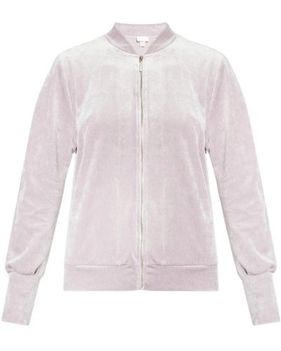Hanro Velour-sweatshirt - Pink