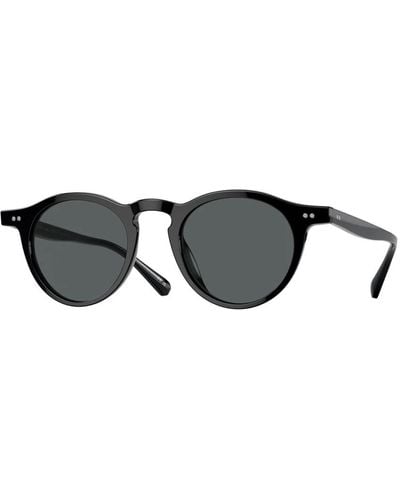 Oliver Peoples Stilvolle große sonnenbrille für männer - Schwarz
