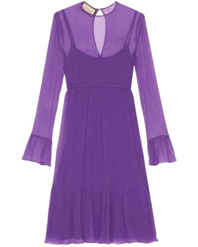 Gucci Midi Dresses - Purple