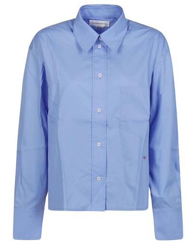 Victoria Beckham Blouses & shirts > shirts - Bleu