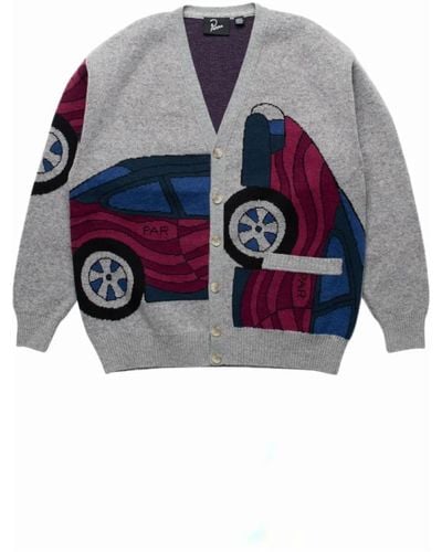 by Parra No parking knitted cardigan - Grigio