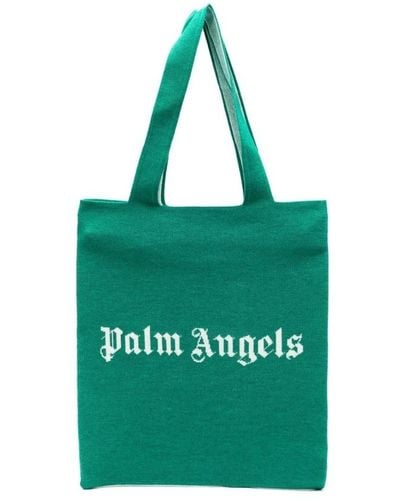 Palm Angels Tote Bags - Green