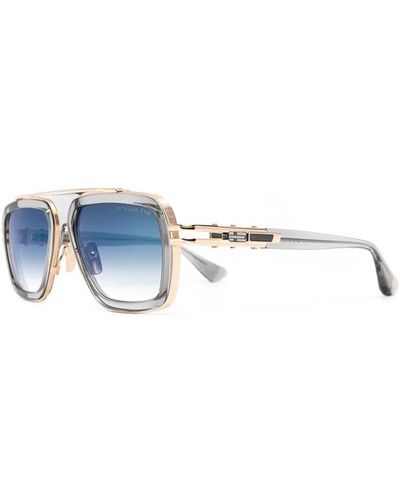 Dita Eyewear Goldene sonnenbrille - original etui inklusive - Blau