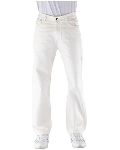 Arte' Straight Jeans - White