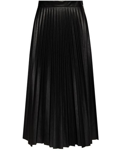 MM6 by Maison Martin Margiela Pleated skirt - Negro