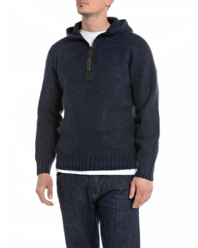 Replay Jersey pullover - Blau