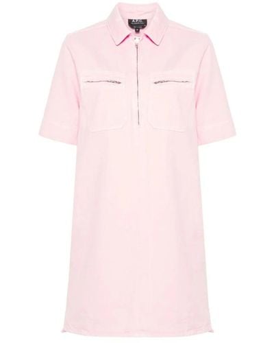 A.P.C. Short Dresses - Pink