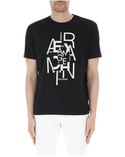 Armani Exchange T-Shirts - Black